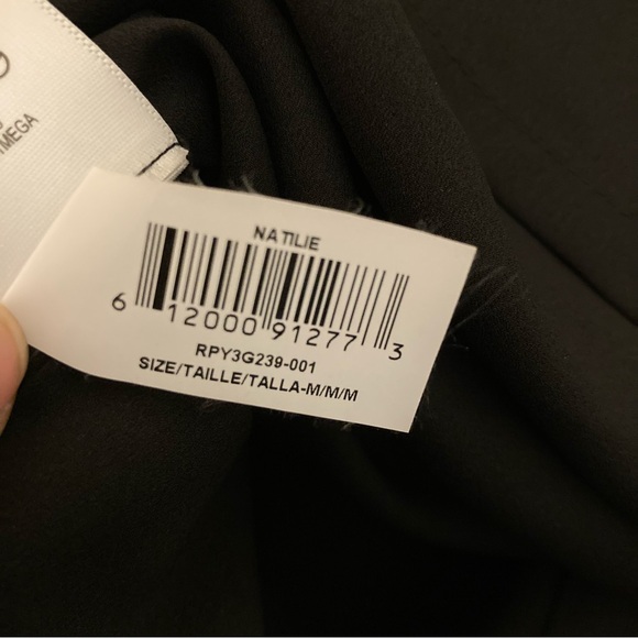 BCBG MAXAZRIA BLACK VEGAN LEATHER PENCIL SKIRT SZ MEDIUM—STUNNING! - Picture 9 of 13